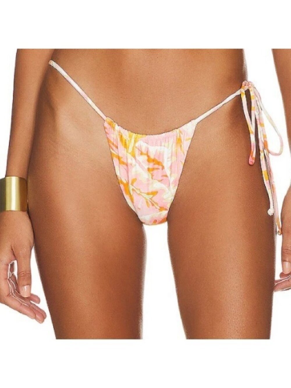 🌻NEW w.tags REVOLVE Stone Fox Swim River Hot Tropix Bikini Bottom Size Medium